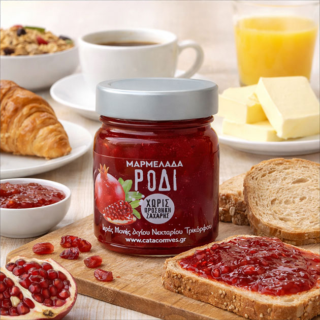 Μαρμελάδα ρόδι χωρίς ζάχαρη
