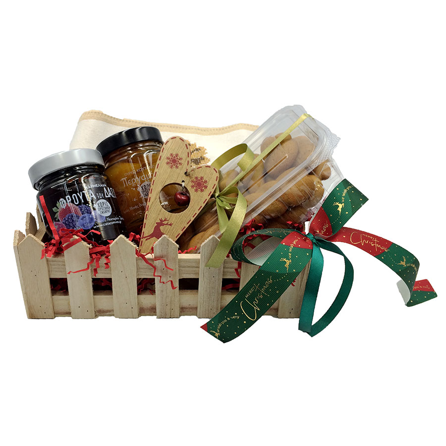 Καλάθι Δώρου "Γλυκές Ευχές-Χωρίς ζάχαρη"