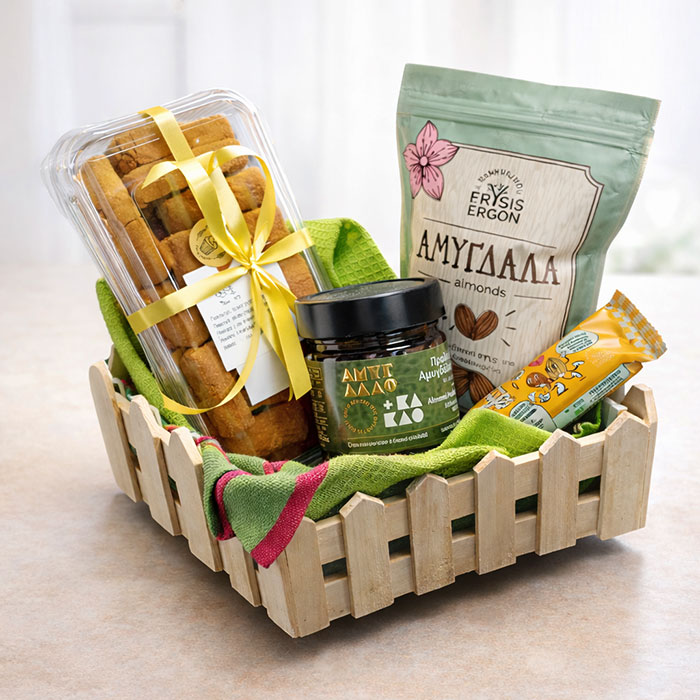 Καλάθι Δώρου με Εκλεκτές Ελληνικές Γεύσεις