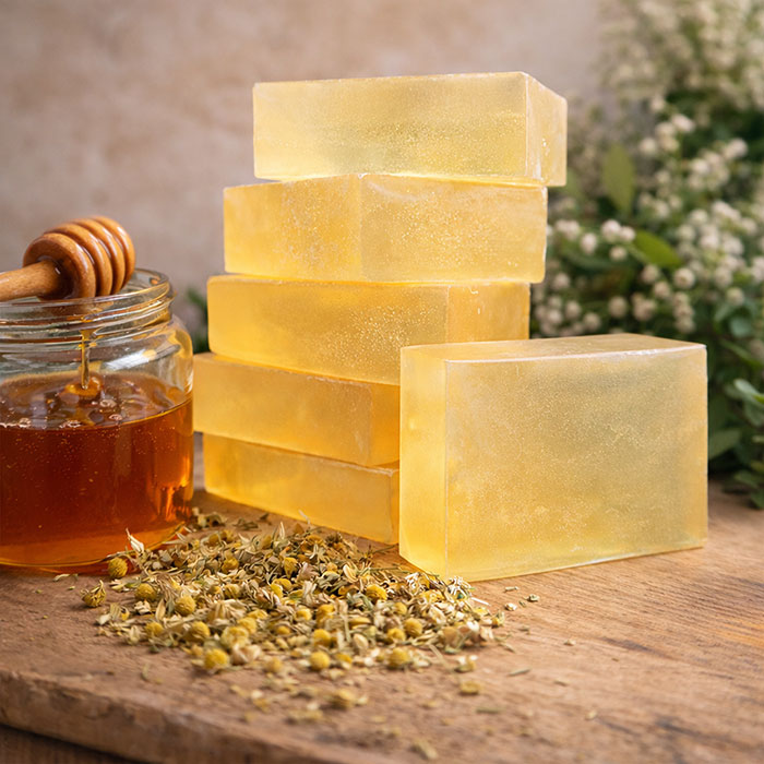 Χειροποίητο σαπούνι με χαμομήλι και μέλι