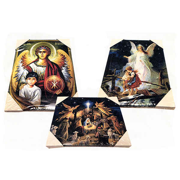 Παιδικοί πίνακες με κρυφό φωτισμό, φάτνη Γέννηση Χριστού